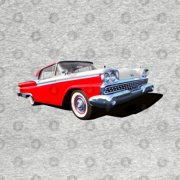 1959 Ford Galaxie in red by candcretro